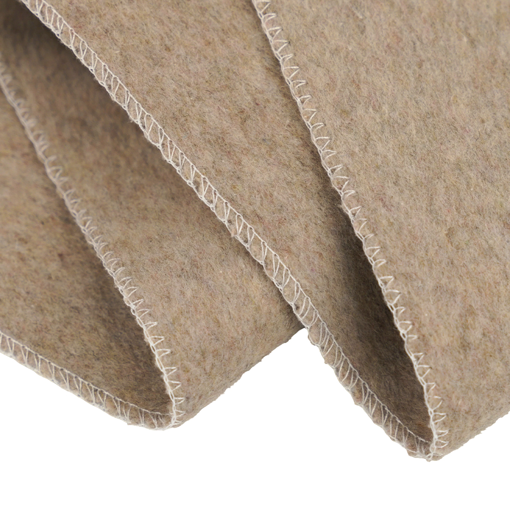 50٪ پشم، 40٪ پلی استر، 10٪ الیاف دیگر، 720G/M، رنگ خمیر لوبیا، پارچه پشمی دو طرفه ضخیم، ML-0124-4382-1