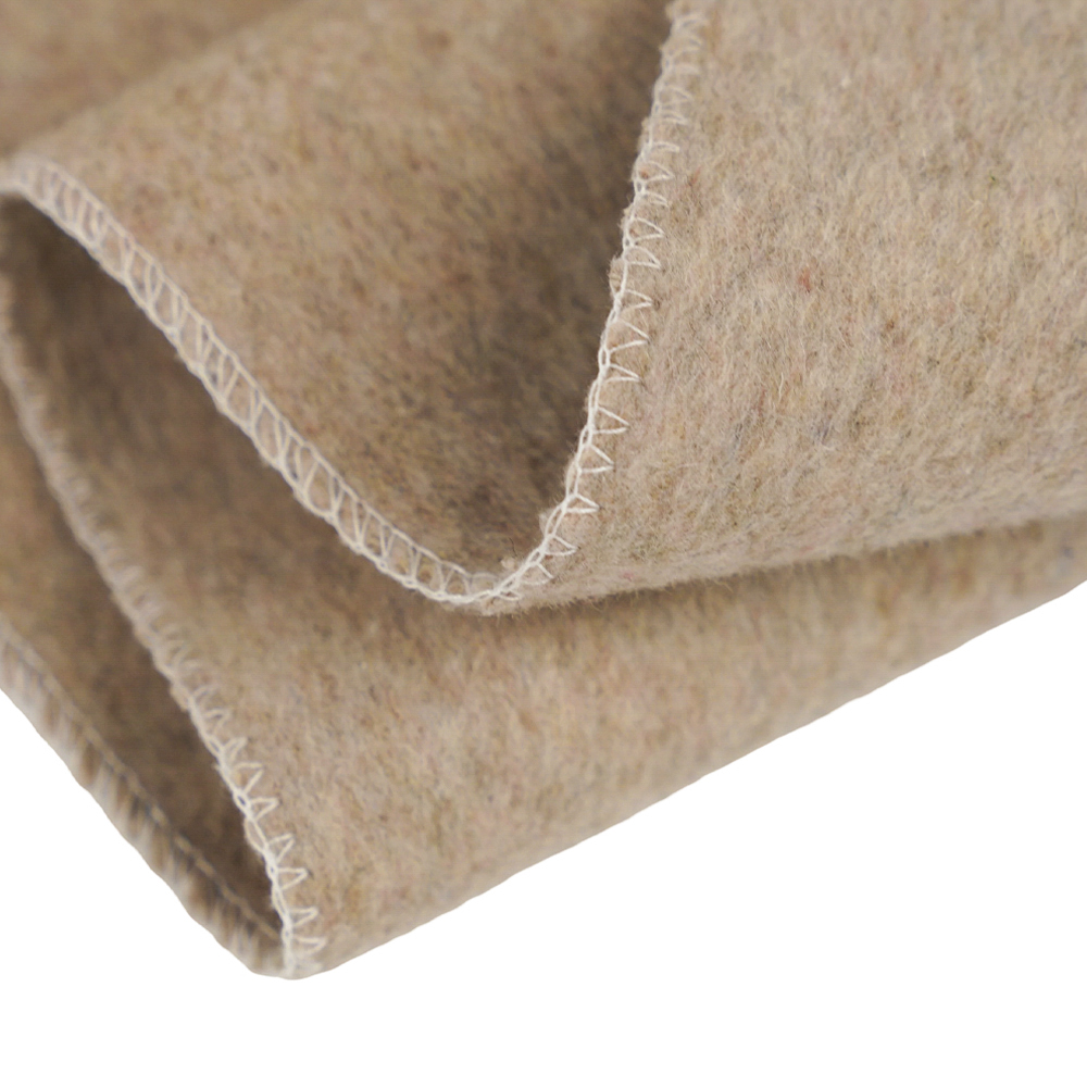 50٪ پشم، 40٪ پلی استر، 10٪ الیاف دیگر، 720G/M، رنگ خمیر لوبیا، پارچه پشمی دو طرفه ضخیم، ML-0124-4382-1