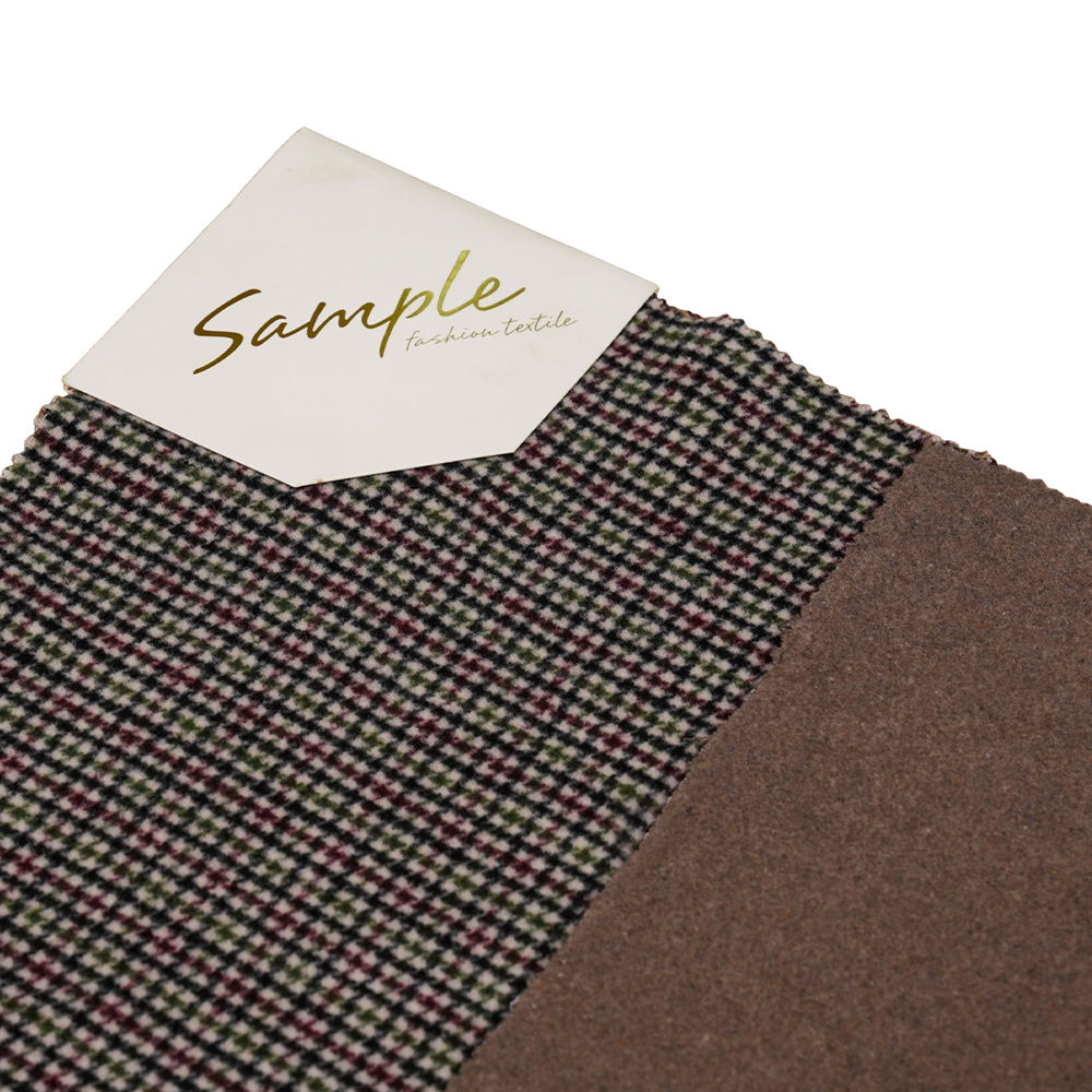 20٪ پشم، 70٪ پلی استر، 10٪ الیاف دیگر، 800G/M، بررسی رنگ، پارچه مخملی دو طرفه، ML-4400-3