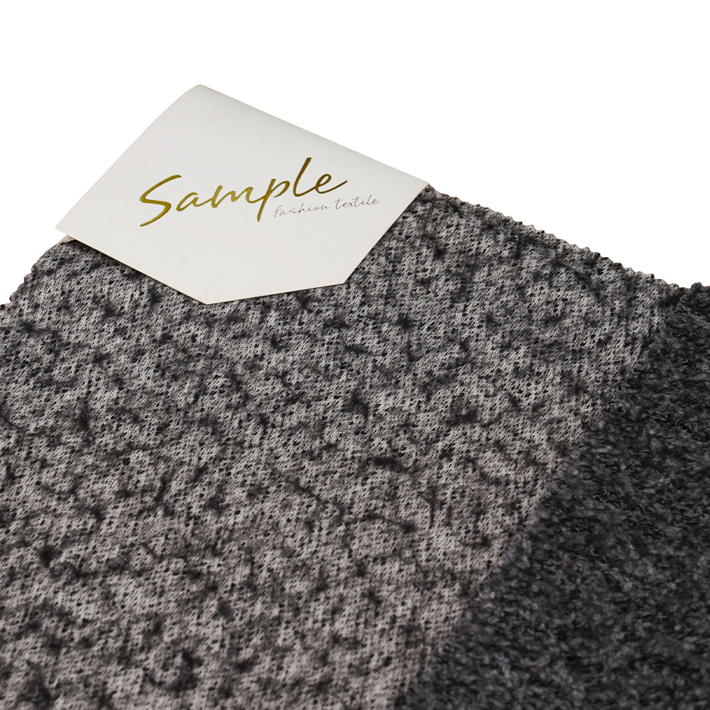 40% پشم، 60% پلی استر، 750G/M، مشکی و خاکستری، پارچه پشمی بالی، ML-70165440-75