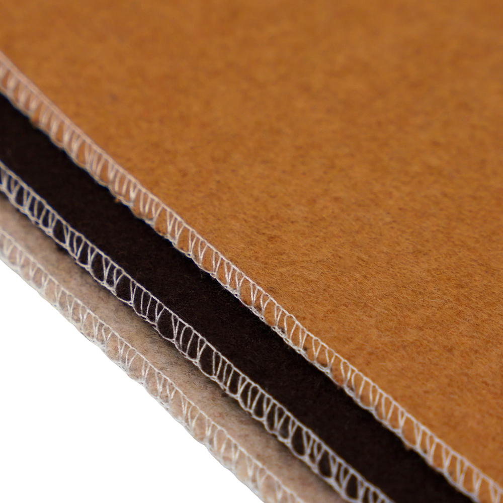 20٪ پشم، 70٪ پلی استر، 10٪ الیاف دیگر، 870G/M، شتر، پارچه پشمی دو رو، ML-110037-9