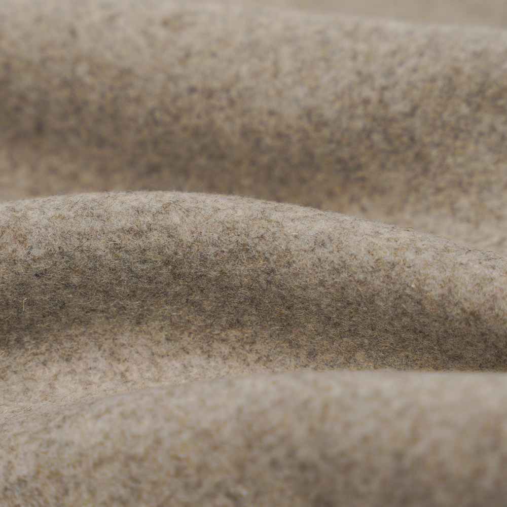 50٪ پشم، 40٪ پلی استر، 10٪ الیاف دیگر، 770G/M، خمیر لوبیا سبک طبیعی، پارچه Twill Melton، ML-0124-4425