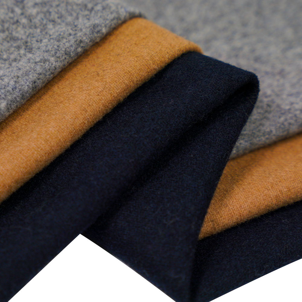 50٪ پشم، 40٪ پلی استر، 10٪ الیاف دیگر، 340G/M، شتر، پارچه فلانل، ML-S0624-201-9