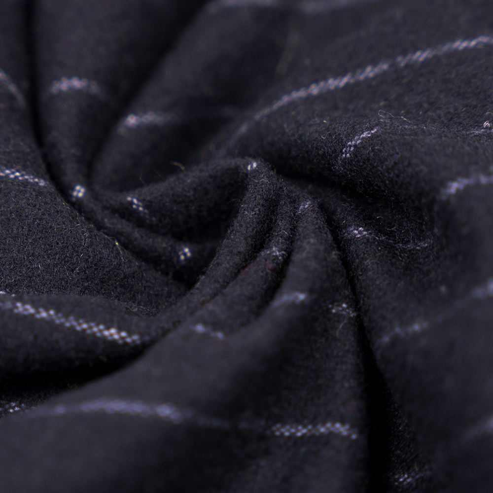 53% پشم، 47% پلی استر، 350G/M، Zhiqing + سفید، پارچه فلانل راه راه عمودی، ML-317245X-2