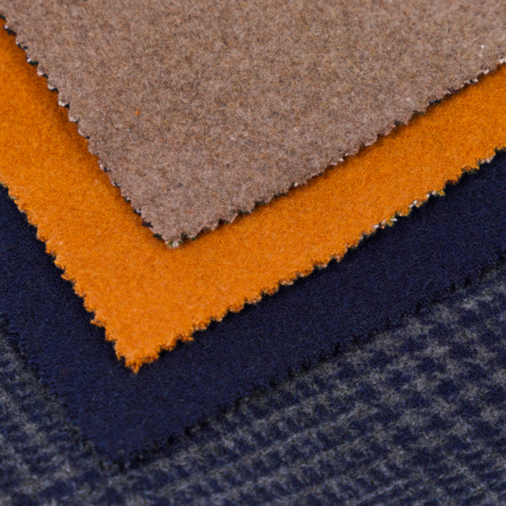 55% پشم، 45% Othe,r 645G/M، آبی دریایی، پارچه مخملی دو رو، ML-3010305-1