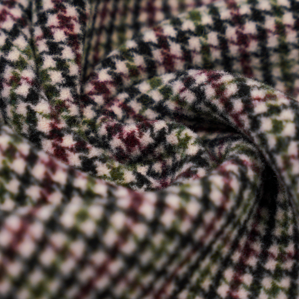 20٪ پشم، 70٪ پلی استر، 10٪ الیاف دیگر، 800G/M، بررسی رنگ، پارچه مخملی دو طرفه، ML-4400-3